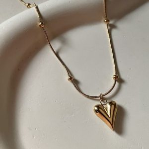 img_4544 Stainless steel heart shaped necklace