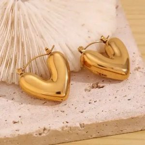 img_4869 Chunky Heart Hoop Earrings