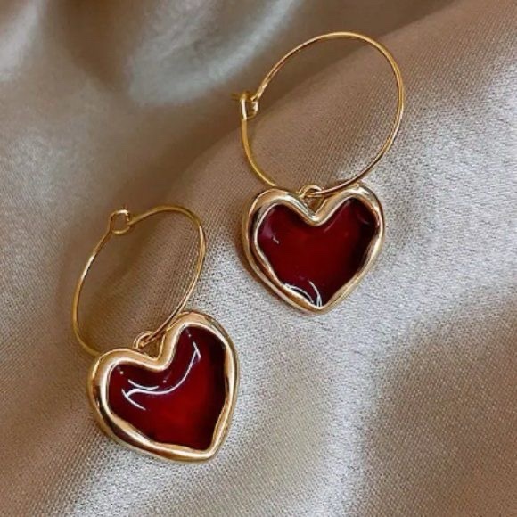 Golden Heart Earring